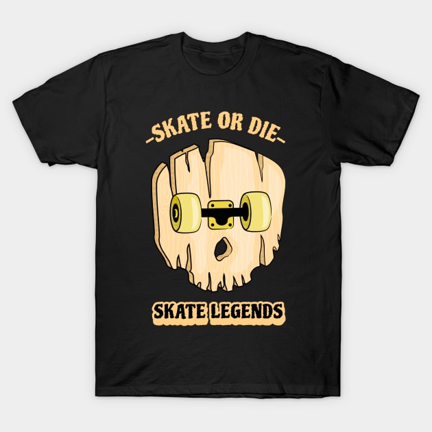 Skate or Die Skate Legends T-Shirt by Mad Art